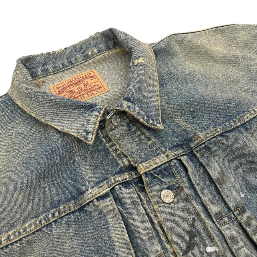 【値下げ】SAINT MICHAEL×Ber Ber Jin 23AW BJ DENIM JKT   DAMAGE デニムジャケット SM-A23-0の画像