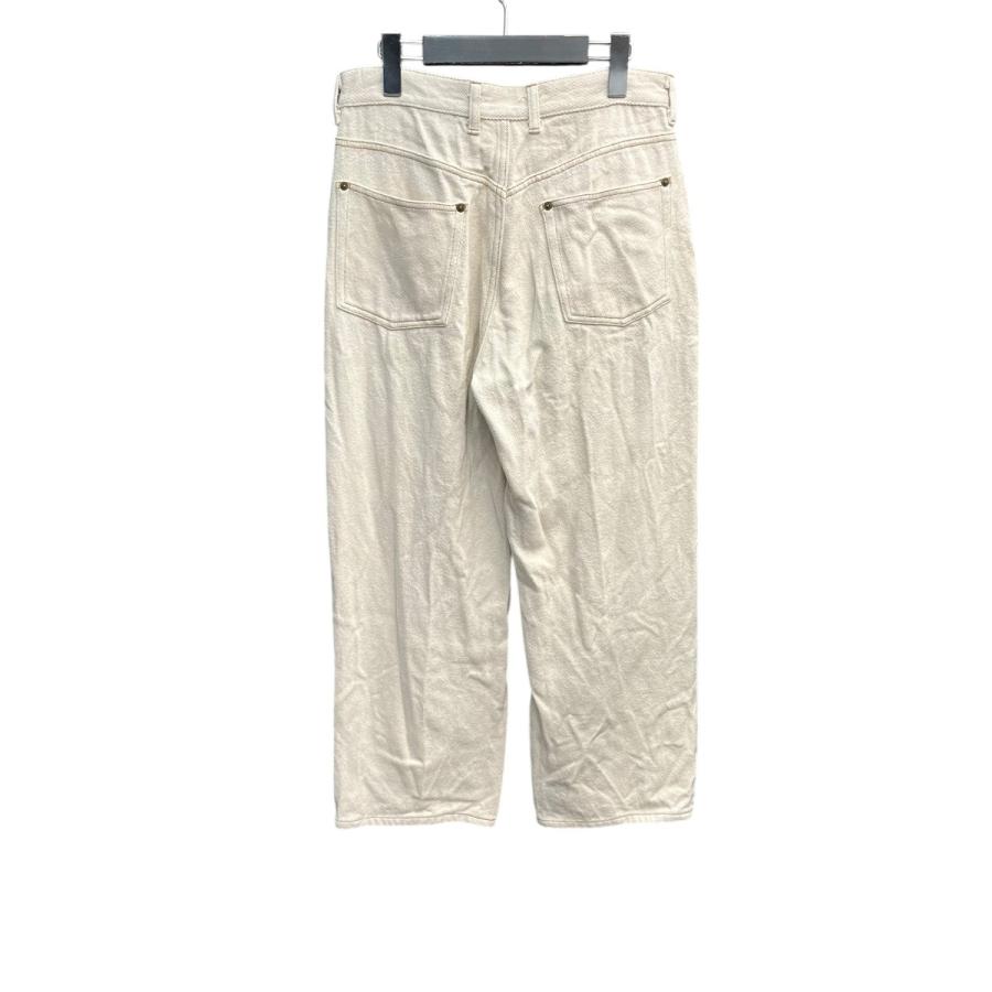 コルニエ Cornier SILK NEP DENIM デニムパンツ アイボリー サイズ：M