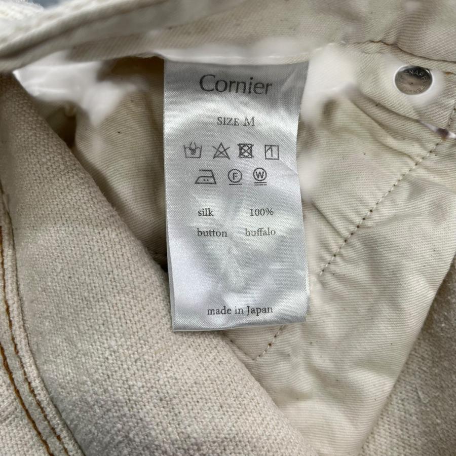コルニエ Cornier SILK NEP DENIM デニムパンツ アイボリー サイズ：M