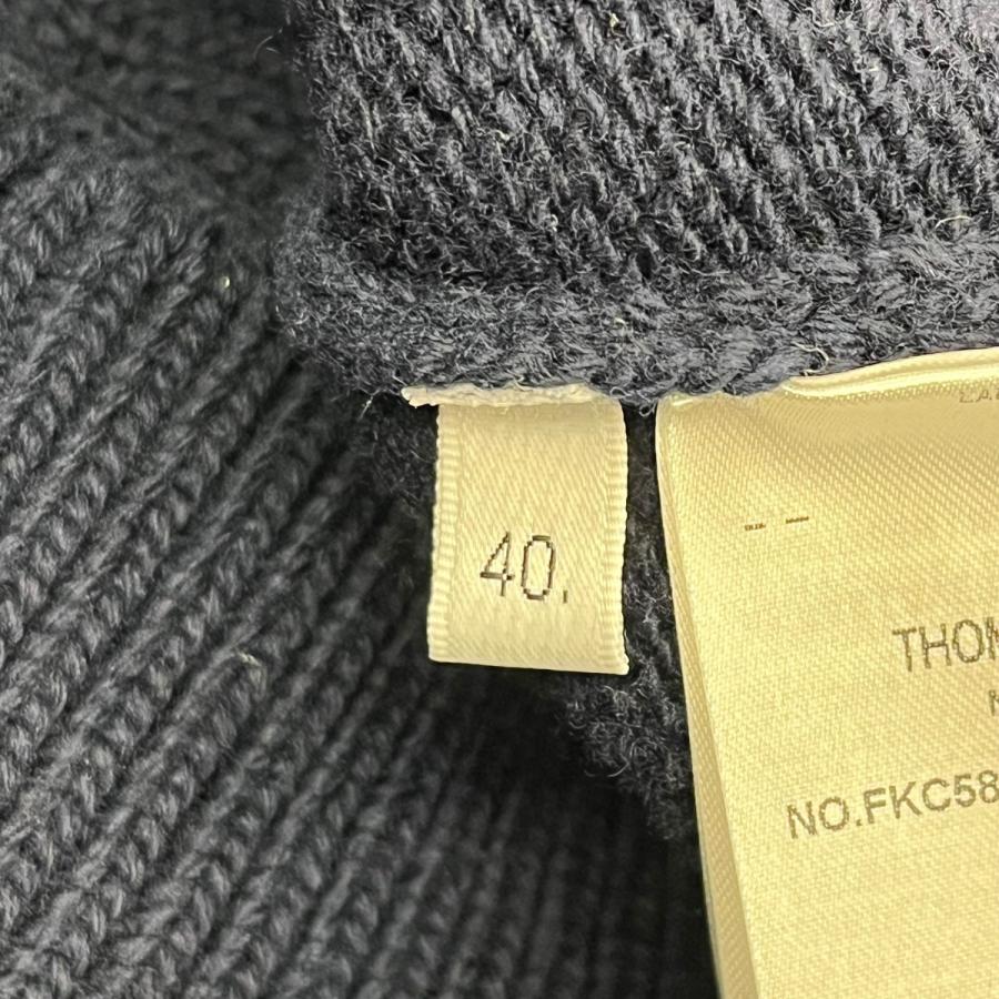 トム・ブラウン Thom Browne 24AW カーディガン FKC585A Y1030 415 ネイビー サイズ：40の画像