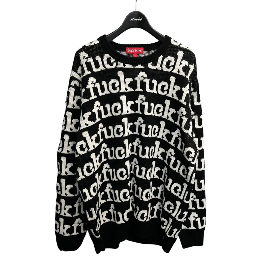 Supreme クルーネック ニット セーター ブラック L Supreme（シュプリーム） Supreme 22SS Fuck Sweater Black クルー