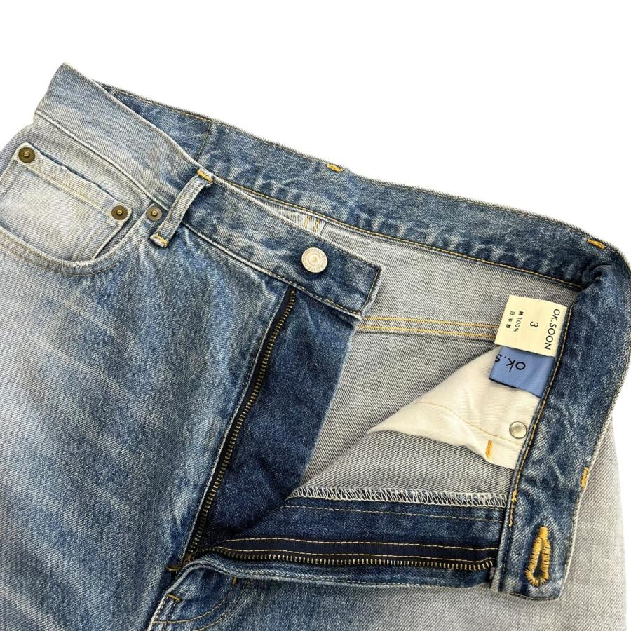 ok．soon original wide denim ワイドデニムパンツ インディゴ サイズ