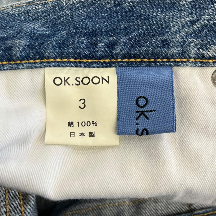 ok．soon original wide denim ワイドデニムパンツ インディゴ サイズ