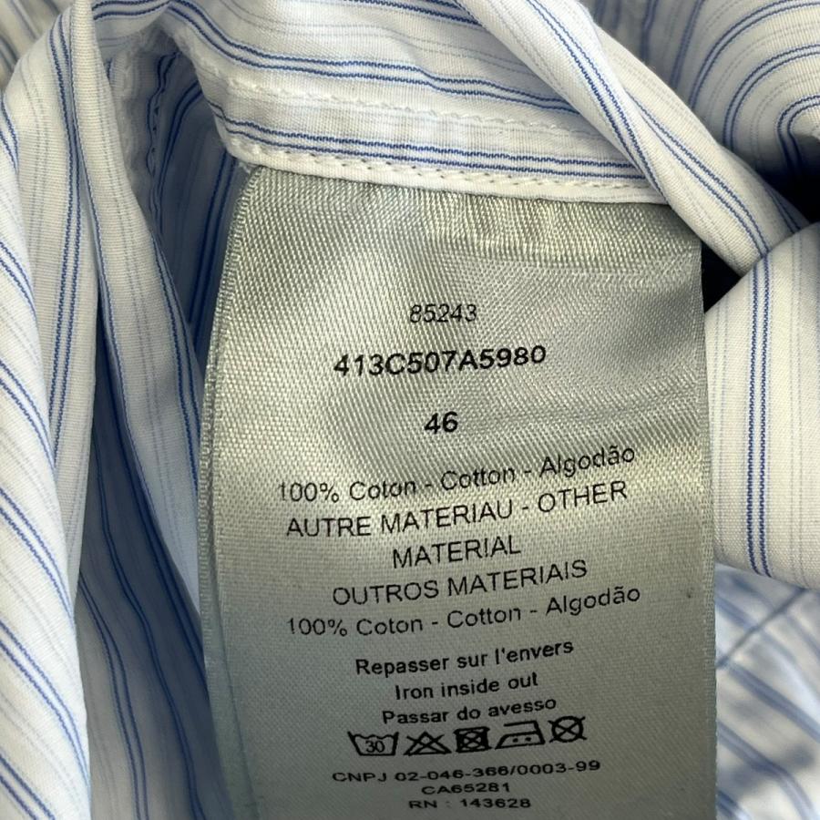 【値下げ】DIOR シャツジャケット 413C507A5980 ホワイト サイズ：46 (栄サウスピークス店)の画像