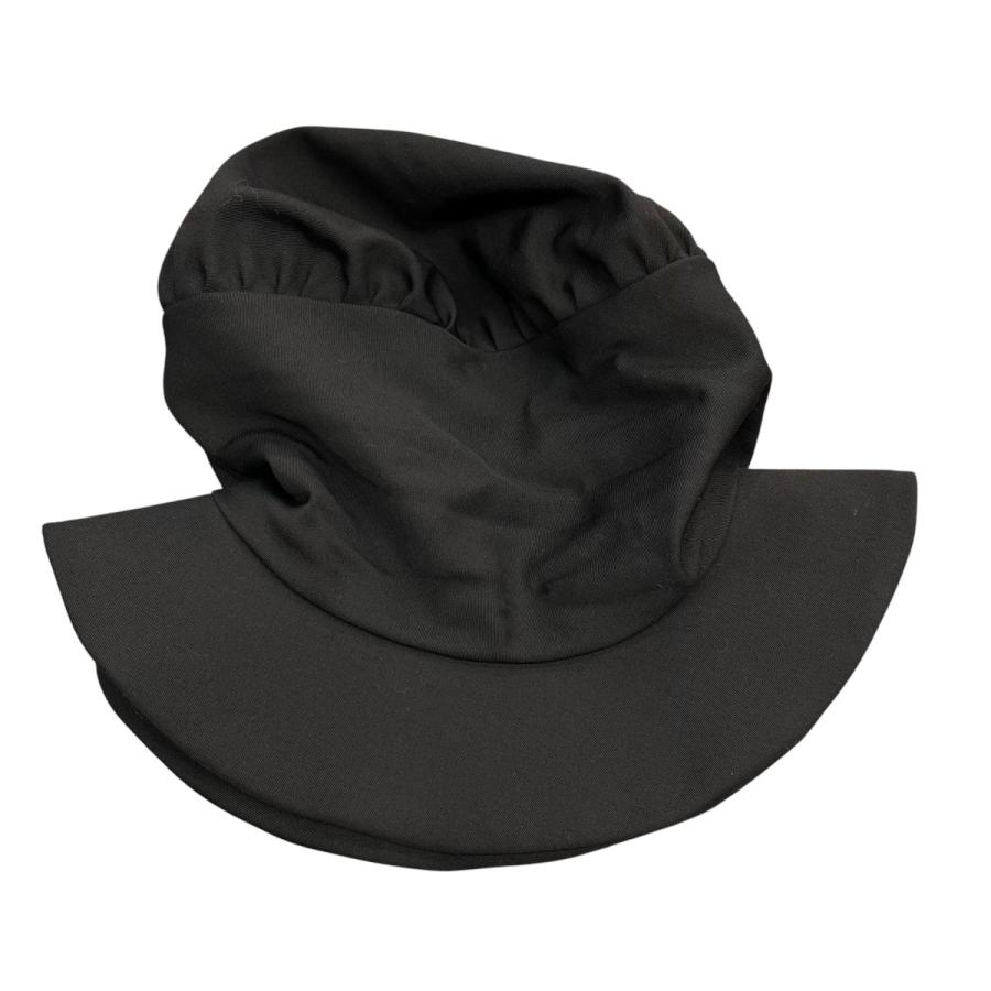 yohji yamamoto POUR HOMME黒 ツバワイヤー入り ハット Yohji Yamamoto POUR HOMME ヨウジヤマモトプールオム Yohji Yamamoto