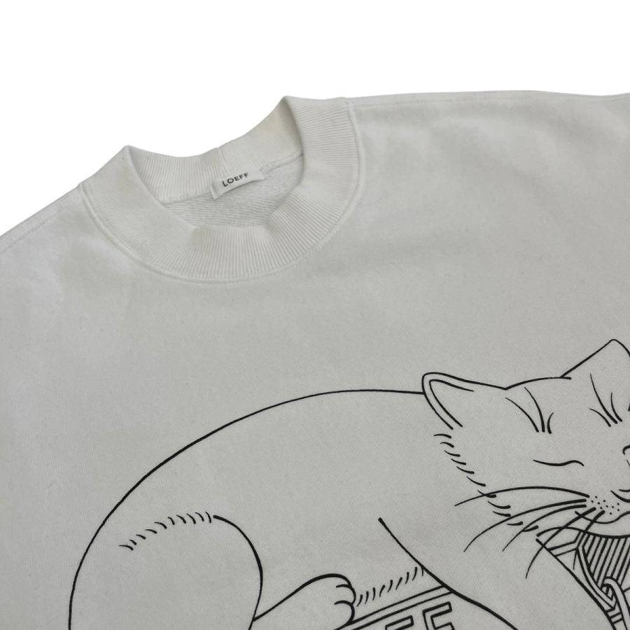 LOEFF（ロエフ） 【値下げ】LOEFF スリーピング キャット スウェット 