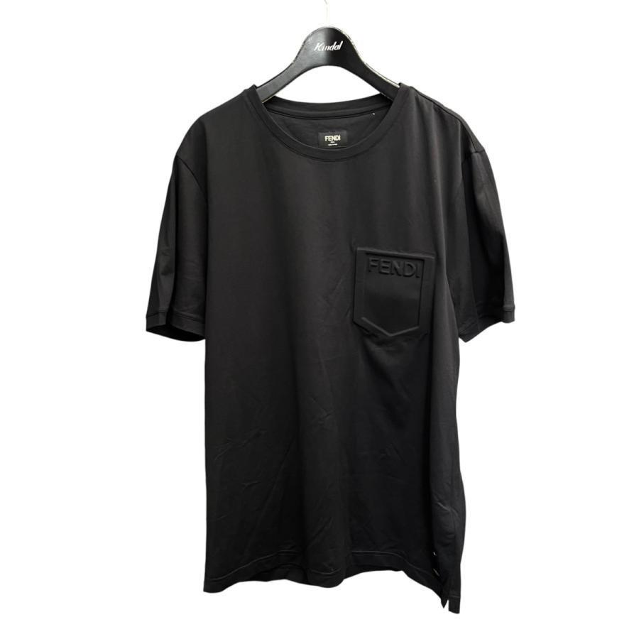 FENDI（フェンディ） FENDI Tシャツ FY0894 AFRK ブラック サイズ：XL 