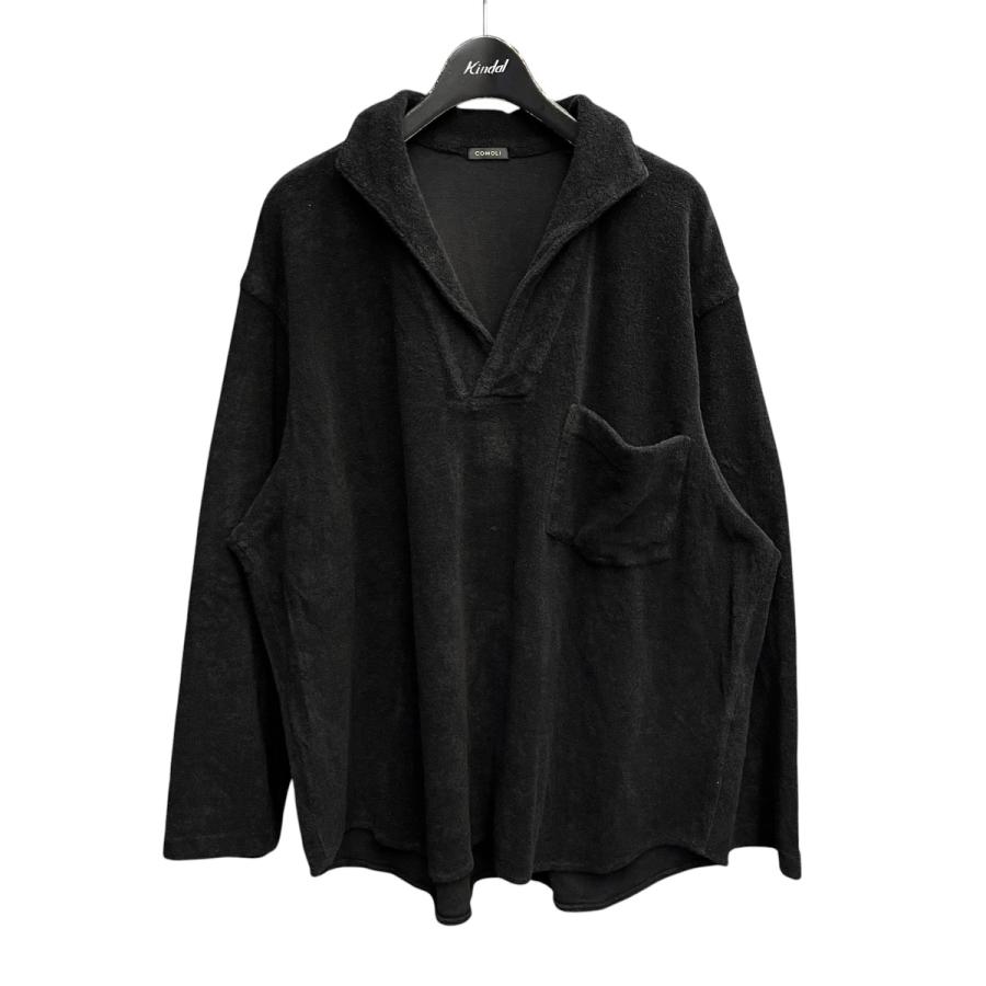 25ss COMOLI パイル スキッパー シャツ COMOLI（コモリ） 【値下げ】COMOLI 25SS パイル スキッパーシャツ
