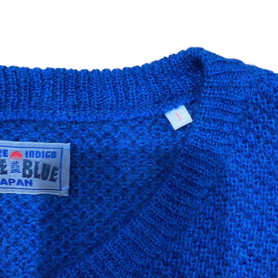 ブルーブルー BLUE BLUE グラデーションVネックニット ブルー ブルーブルー BLUE BLUE グラデーションVネックニット ブルー
