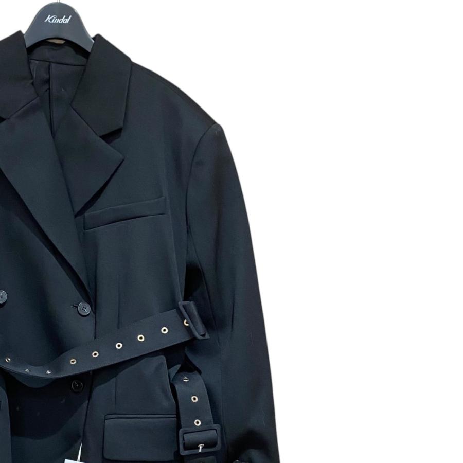 値下げ】rokh×H＆M ベルテッドウールブレザー ブラック サイズ：L  