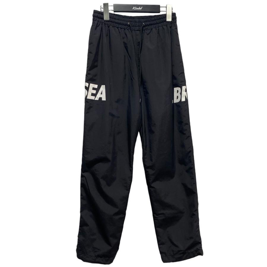 WIND AND SEAロゴ入りブラックナイロンパンツ Mサイズ ウィンダンシー