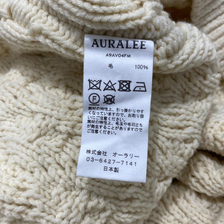AURALEE オーラリー HARD TWIST MERINO ARAN KNIT VEST ニットベスト 