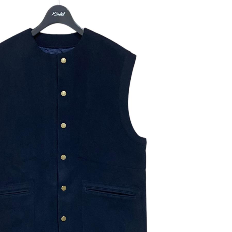 BACCA ダブルクロスヘビーメルトン ミドルベスト ネイビー