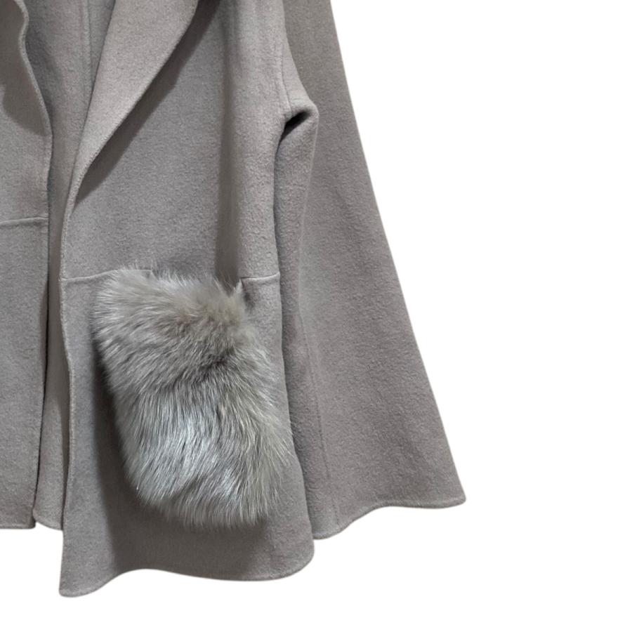 【美品】Arpege story ファー付きフードリバーコート ファー付きフードリバーコート（ダウンジャケット/コート