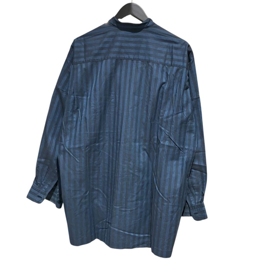 ISSEY MIYAKE（イッセイミヤケ） ストライプ バンドカラーシャツ