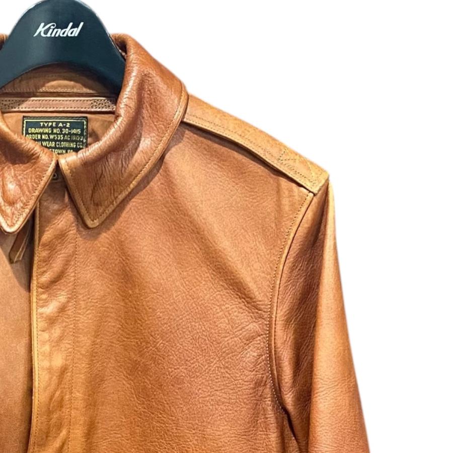 【値下げ】CALIFORNIA MFG．CO． TYPE A-2  ROUGH WEAR 30-1415 ブラウン サイズ：36 (なんばウォーク店)の画像