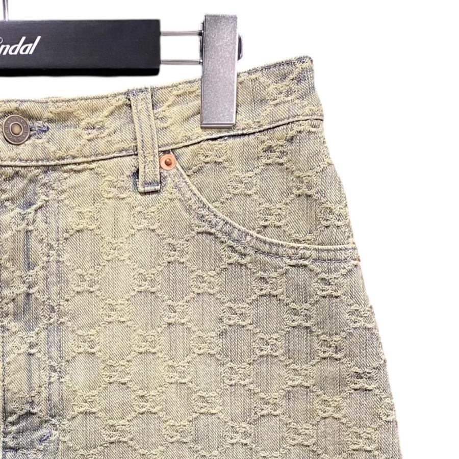 GUCCI（グッチ） 【値下げ】GUCCI GG柄デニムスカート 678789