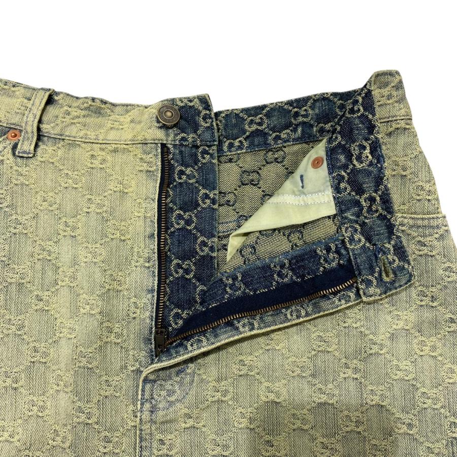 GUCCI（グッチ） 【値下げ】GUCCI GG柄デニムスカート 678789