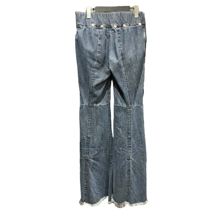 値下げ】EJ SHEYANG LOW WAIST FRONT V SUIT TROUSERS インディゴ 
