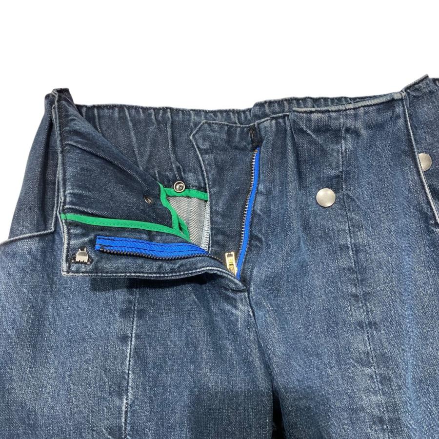 値下げ】EJ SHEYANG LOW WAIST FRONT V SUIT TROUSERS インディゴ