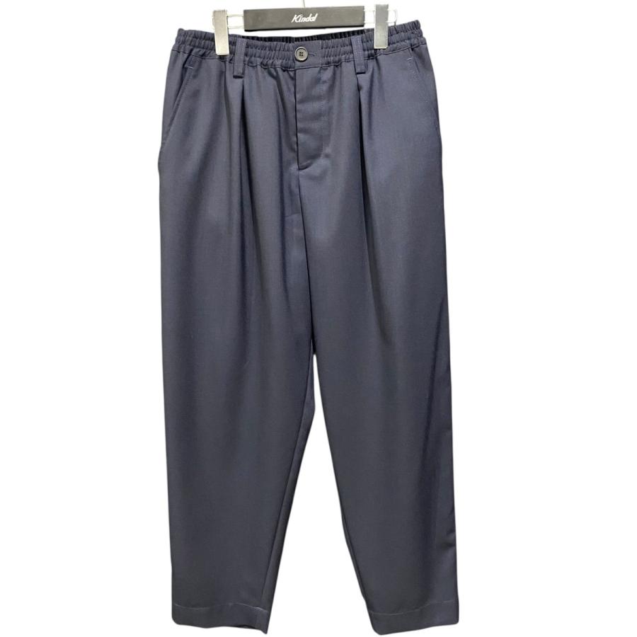 マルニトロピカルウールパンツ 46ネイビー MARNI トロピカルウールパンツ ネイビー MARNI ネイビー ワイドパンツ