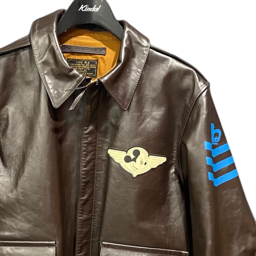 アビレックス AVIREX×Disney 限定 ホースレザージャケット FLIGHT