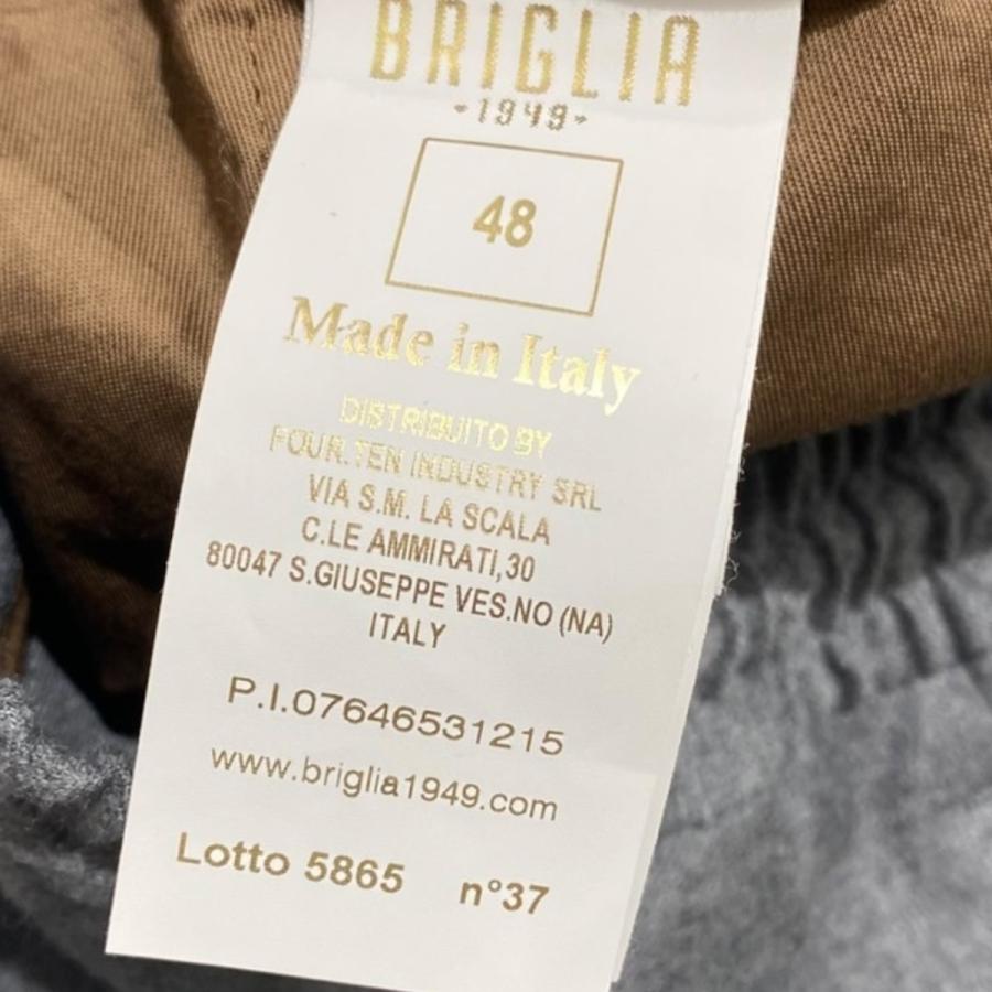 ブリリア1949 BRIGLIA 1949 タックイージーパンツ 5865 グレー サイズ