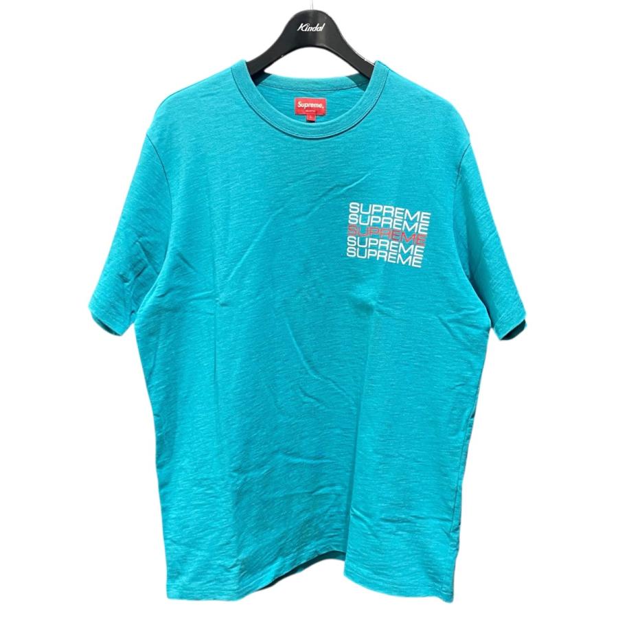Supreme（シュプリーム） Supreme Stack Logo Tee ブルー サイズ：L