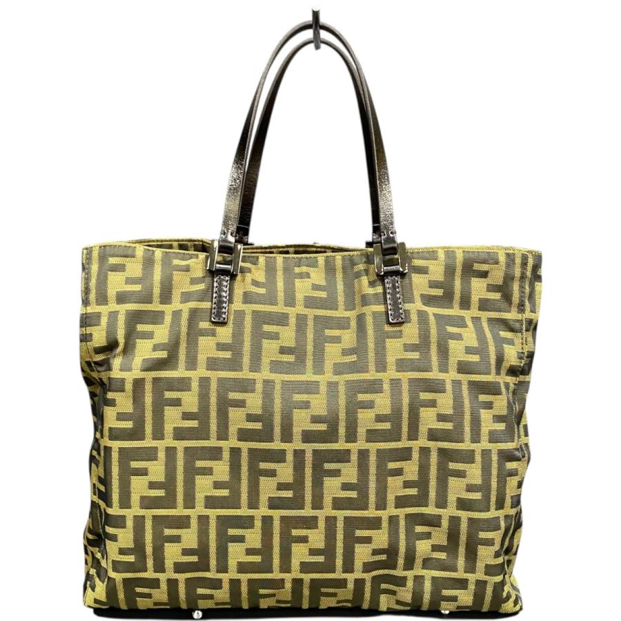 FENDI（フェンディ） ズッカ柄ハンドバッグ ブラウン : カインドオル