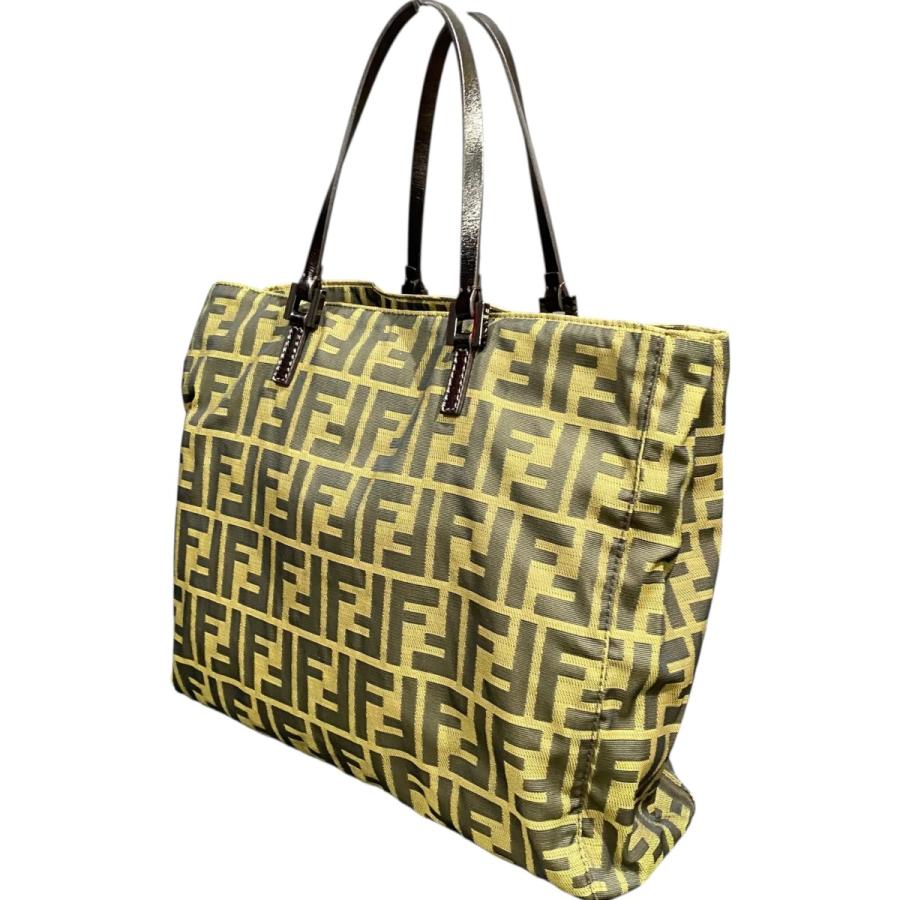 FENDI（フェンディ） 【値下げ】FENDI ズッカ柄ハンドバッグ ブラウン