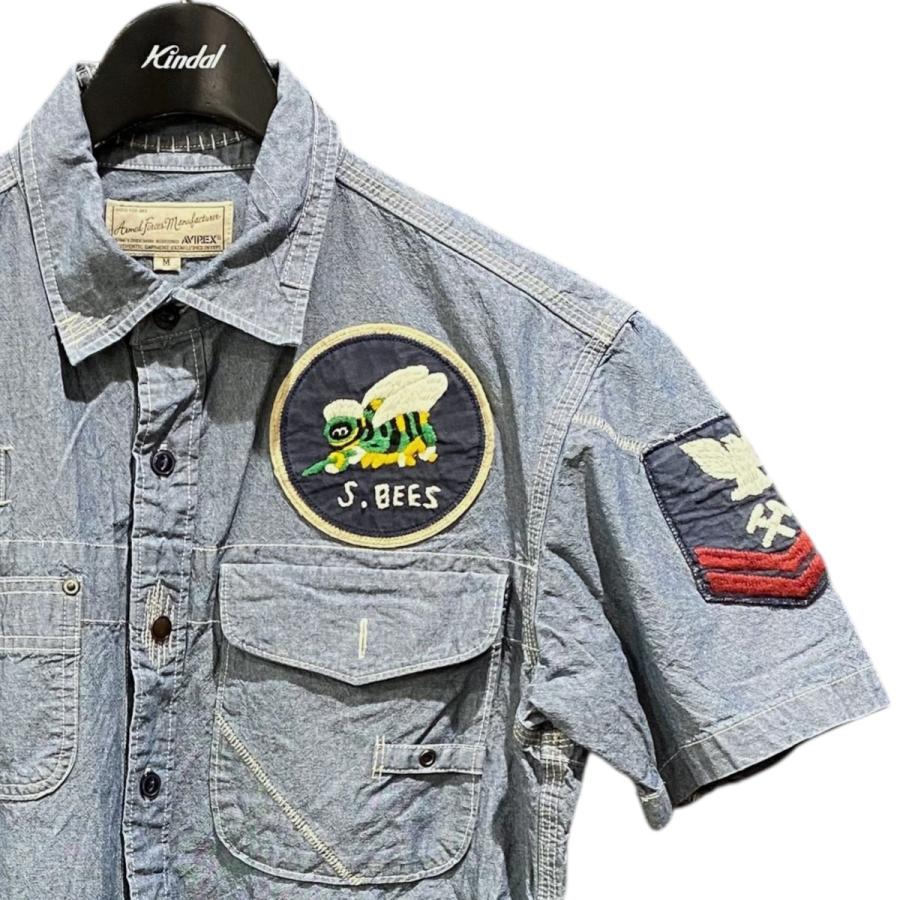 AVIREX（アヴィレックス） アビレックス マルチ刺繍ワッペン付半袖