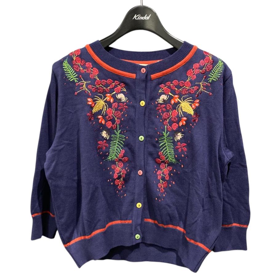 パラバ PALAVA 刺繍クラシックカーディガン マルチカラー サイズ：M