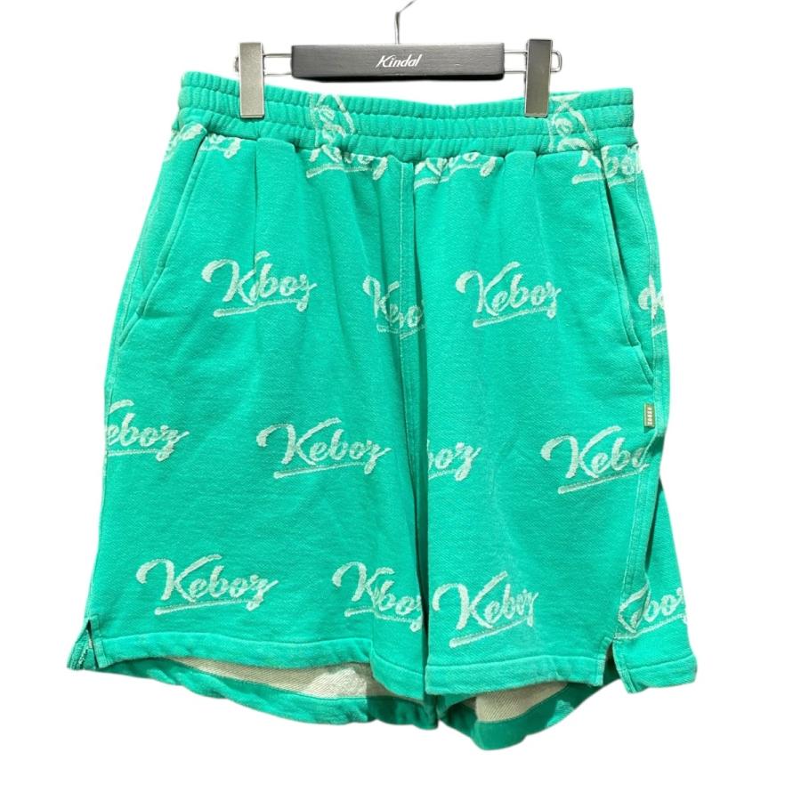 ケボズ KEBOZ MULTI ICON LOGO LIGHT SWEAT SHORTS グリーン サイズ