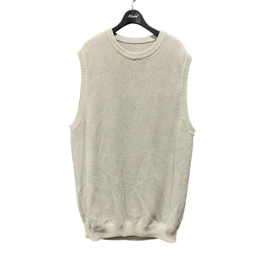 crepuscule（クレプスキュール） ニットベスト 1901-007 moss stitch