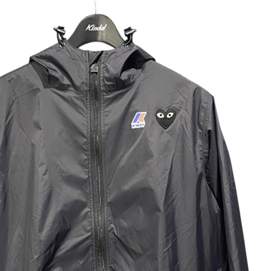 コムデギャルソンブラック　ジャケット PLAY COMME des GARCONS プレイコムデギャルソン GARCONS×K-way