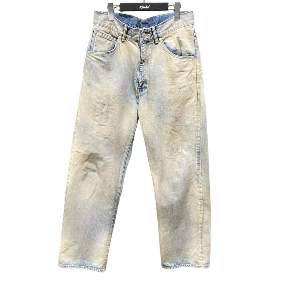 値下げ】ANCELLM USED STRAIGHT 5P DENIM PANTS ANC-PT82 インディゴ