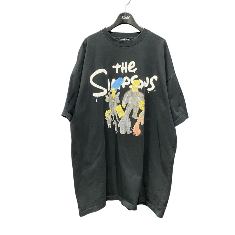 BALENCIAGA（バレンシアガ） BALENCIAGA×THE SIMPSONS t-shirt バレンシアガ The Simpsons キャラクター Tシャツ 黒