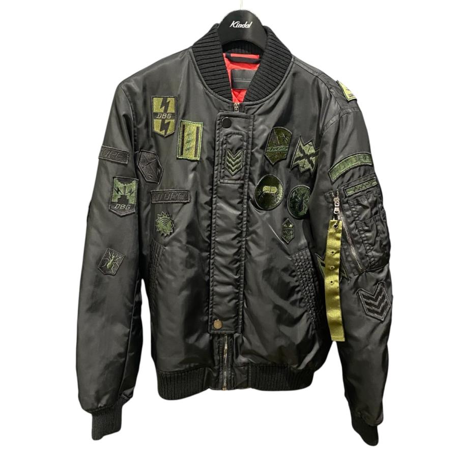 DIESEL BLACK GOLD MA-1ジャケット ブラック DIESEL BLACK GOLD ディーゼルブラックゴールド MA-1ジャケット