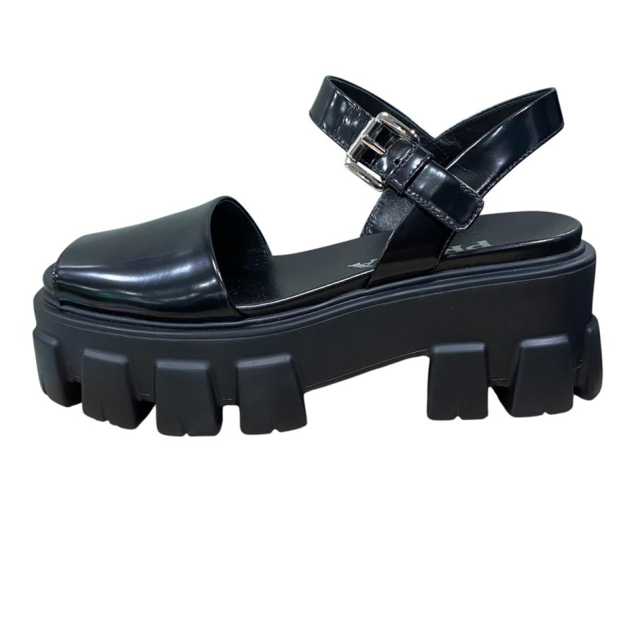 PRADA（プラダ） モノリスサンダル ブラック サイズ：35