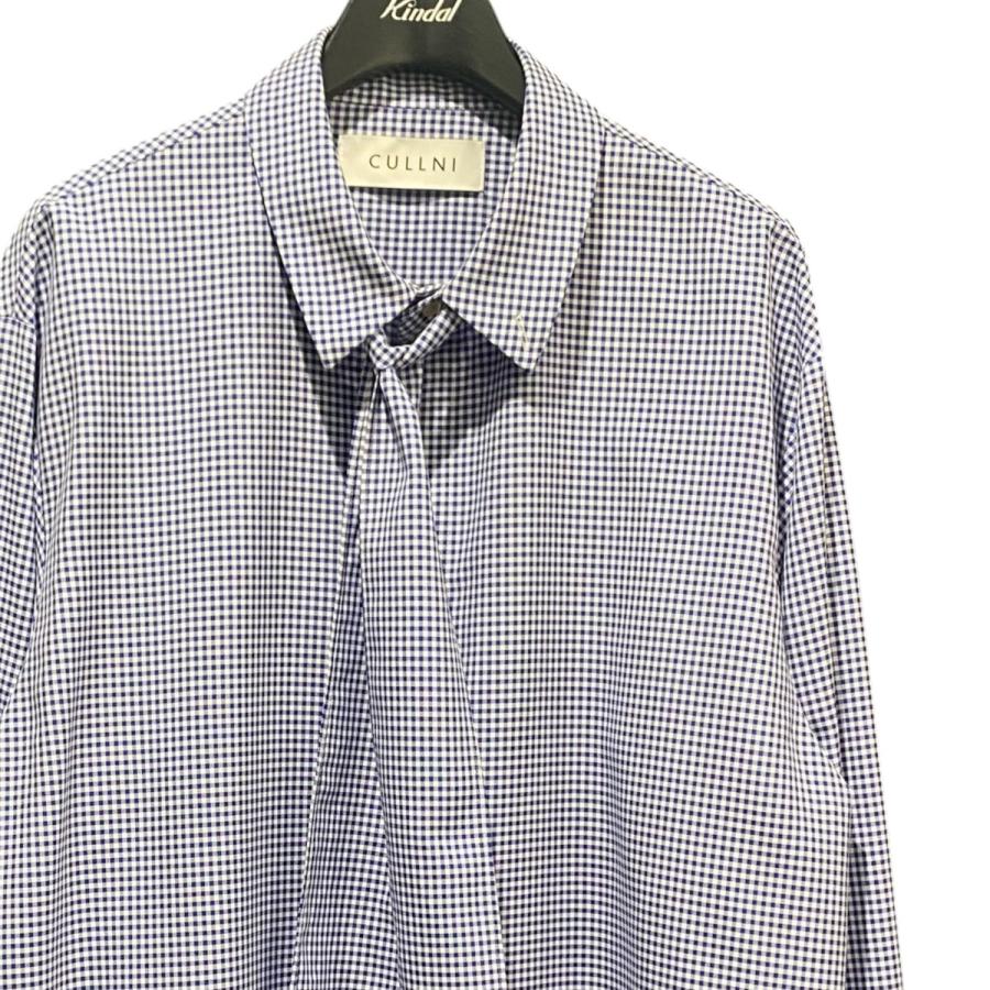 CULLNI（クルニ） CULLNI Gingham Check Bow Tie Shirt チェック柄