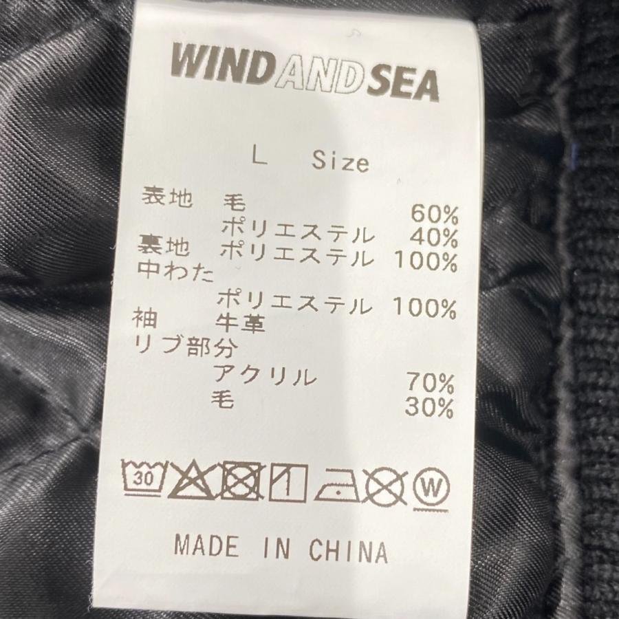 WIND AND SEA（ウィンダンシー） 堀江店5周年記念スタジャン ブラック