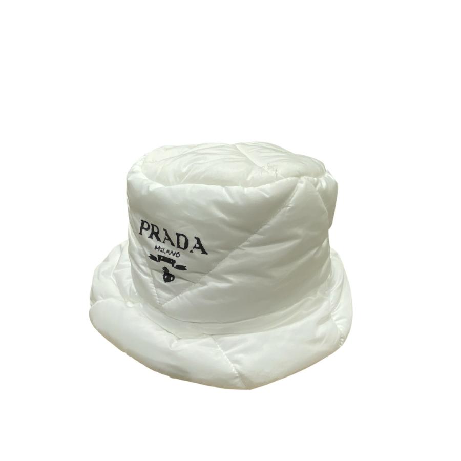 PRADA（プラダ） バケットハット ホワイト サイズ：M : カインドオル