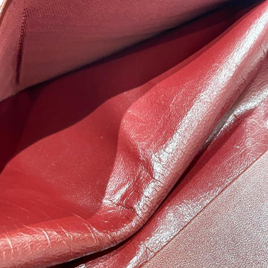 Cartier 【値下げ】Cartier 二つ折り長財布 レッド (EC