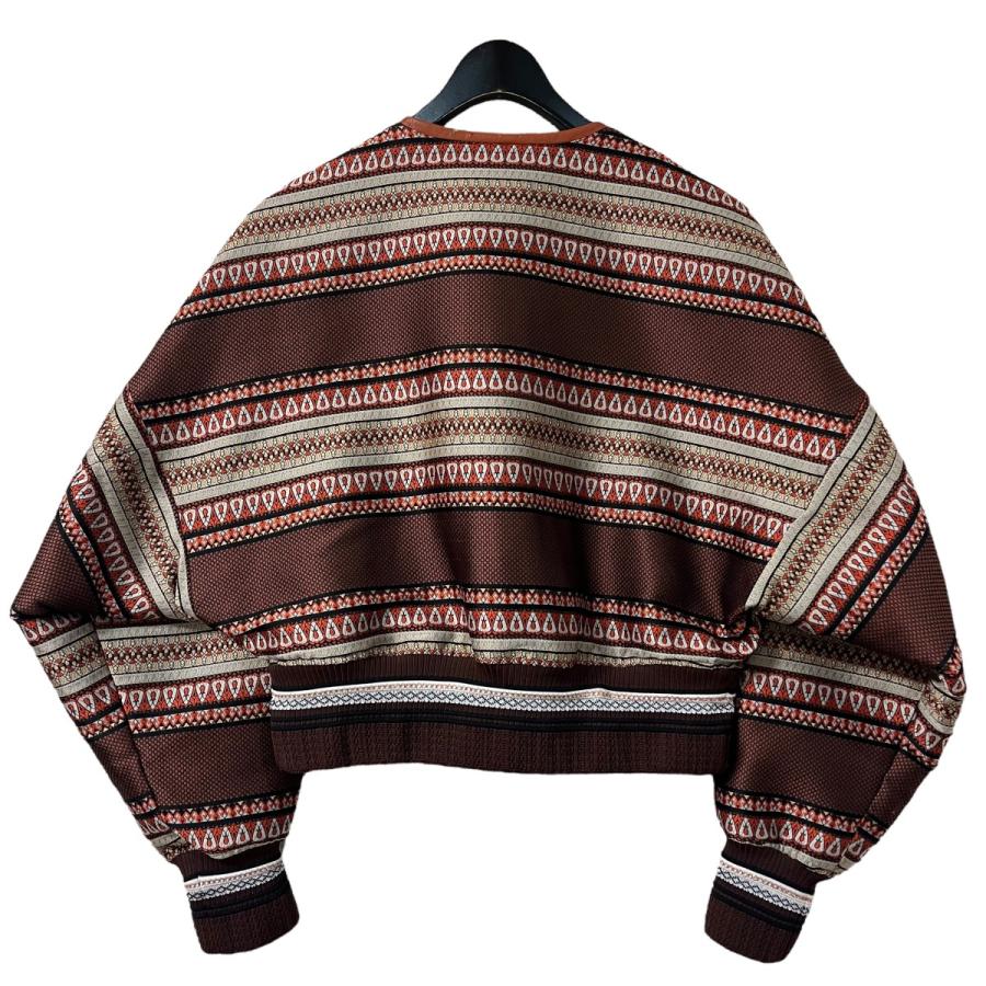 マメ Ethnic Pattern Jacquard Blouson Maeve Floral Jacquard Jacket 