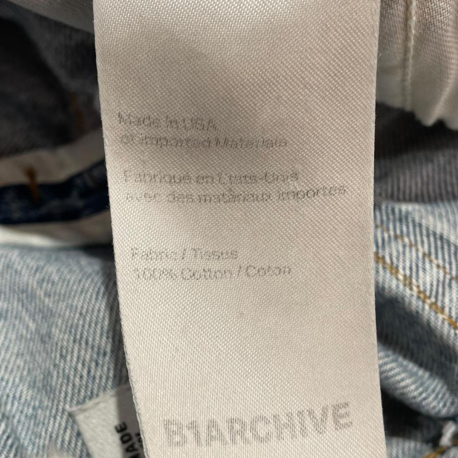 値下げ】B1ARCHIVES WIDE LEG CARGO デニムパンツ インディゴ サイズ 