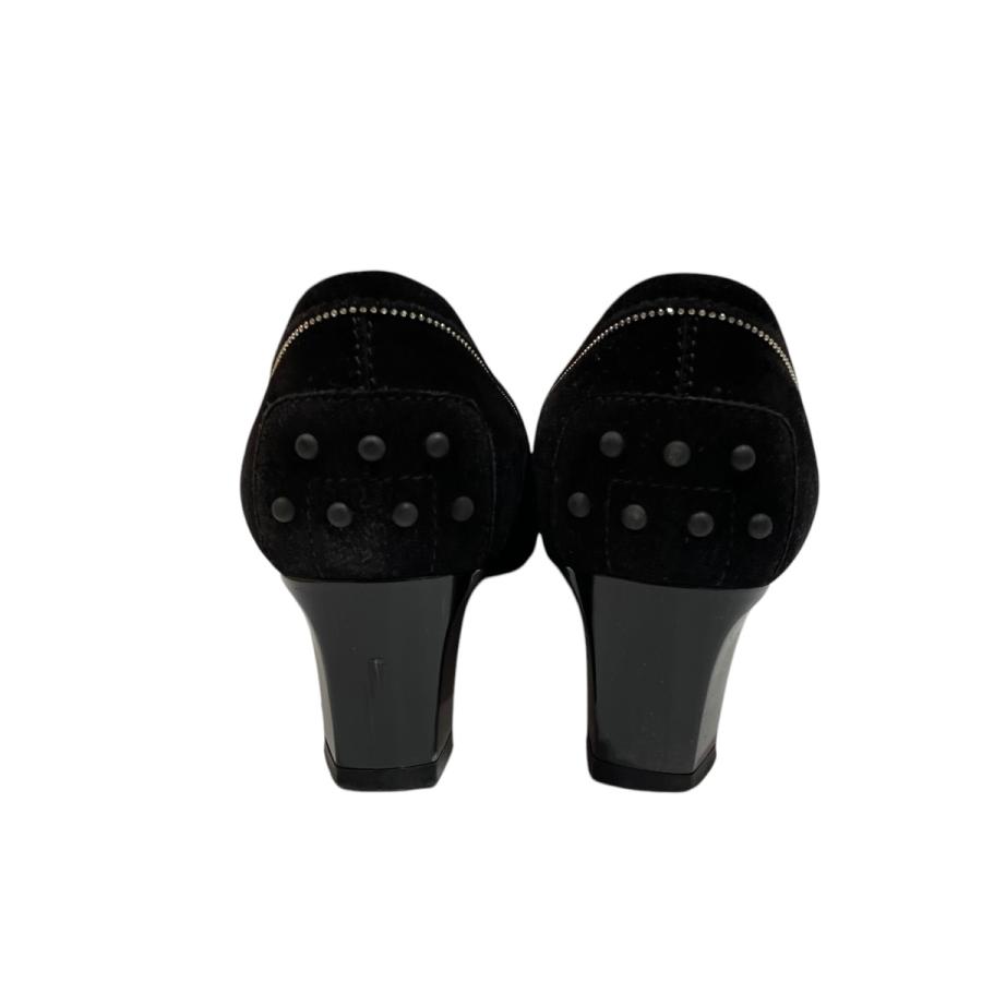 値下げ】TOD'S ベロアパンプス ブラック サイズ：38 (EC