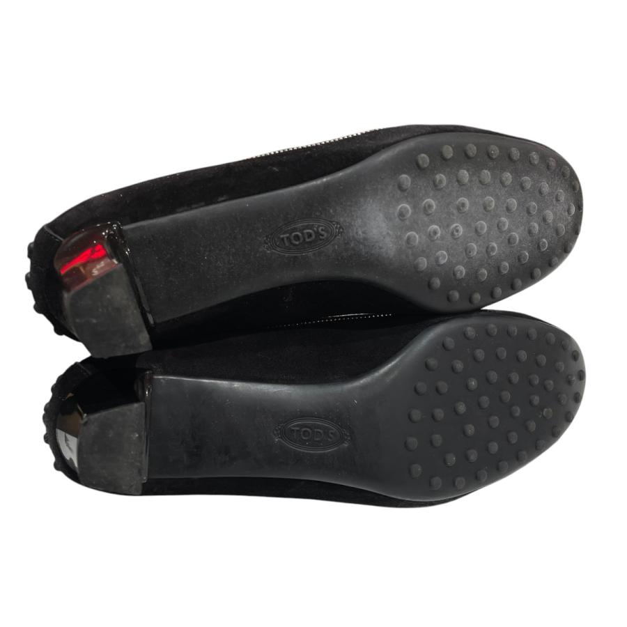 値下げ】TOD'S ベロアパンプス ブラック サイズ：38 (EC