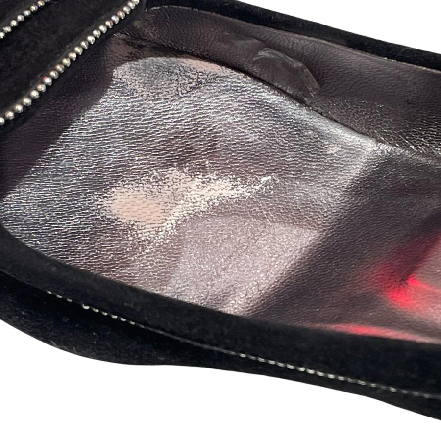 値下げ】TOD'S ベロアパンプス ブラック サイズ：38 (EC