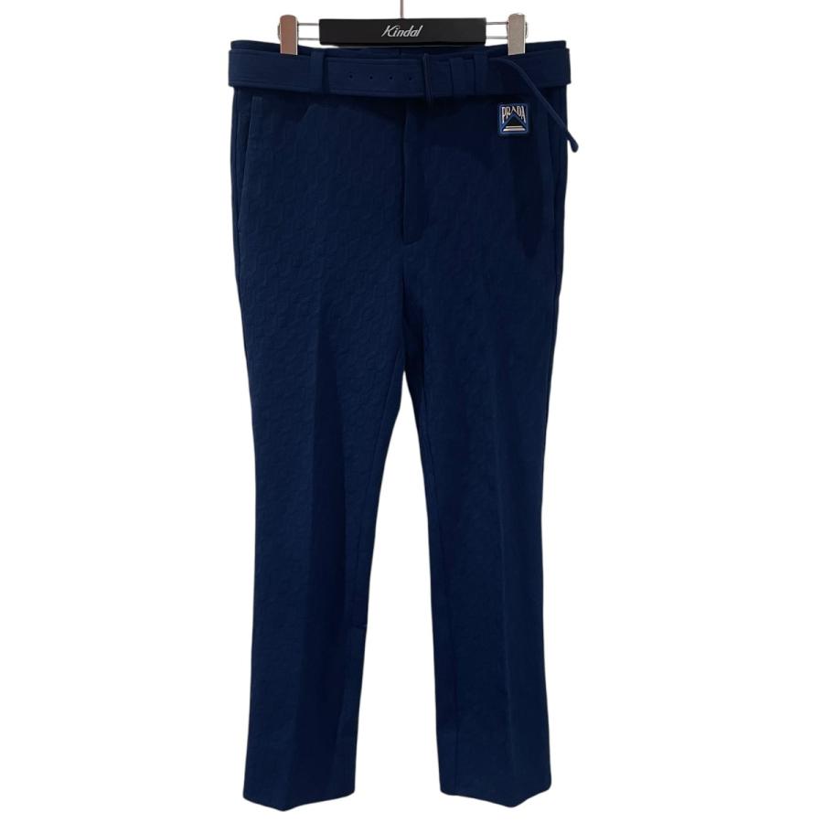 プラダ PRADA ネイビー　紺　スラックス　パンツ　サイズ50 PRADA（プラダ） 【値下げ】PRADA ベルトパンツ UP0041 S191 1TNG