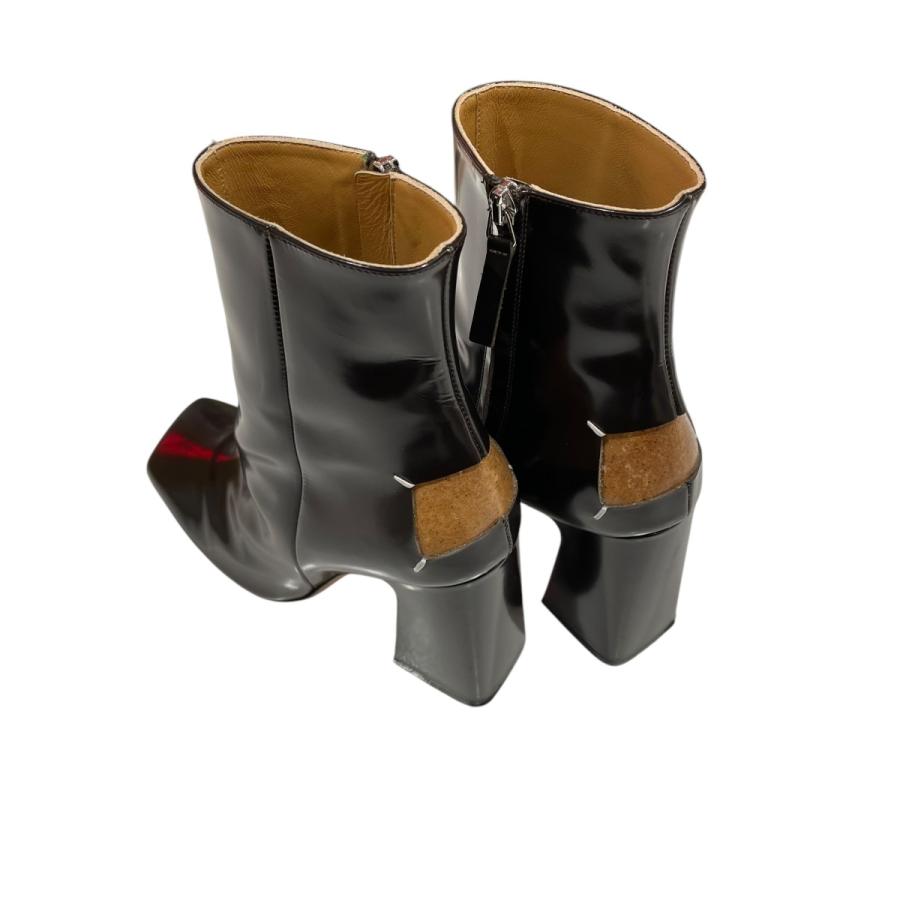 【お値下げ中】MM6 Maison Margiela スクエアトゥ ブーツ MM6 Maison Margiela Kids スクエアトゥ ブーツ | ブラック